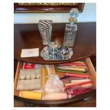 Candles, Decanter, Plated Decor