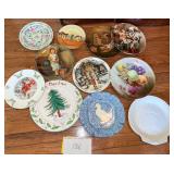 Lot of Decorative Plates Norman Rockwell, xmas