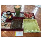 Decorative plates, vases and bowl