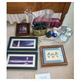 Prints, glass shades and smalls