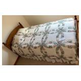 Twin bed, Frame and Sheets