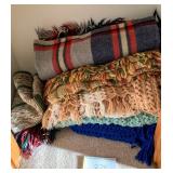 Blankets, rug, floor mats