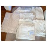 Vintage and newer lace linens