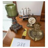 Candle Holder, Letter opener, Mail holder, boat