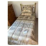 Bed, Frame and sheets