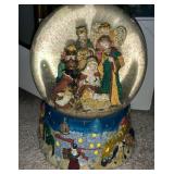 Large Musical Holiday Globe