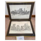 2 Manhattan NY Prints