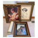 More decorative prints with more rolled up