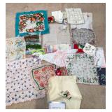 Vintage decorative handkerchiefs
