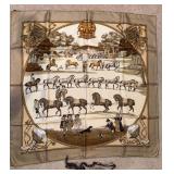 Authentic Hermes Chevaux Scarf with box