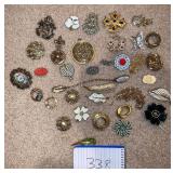 Lot of costume pins