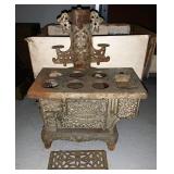 Antique small cast iron stove
