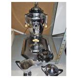 Coffee maker and serving tray