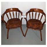 2 matching captains chairs
