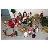 christmas decor and figures