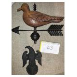 Cast Eagle and Sexton 1966 wall decor