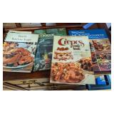 Vintage Cook Books with Mexican, BBQ and Asian