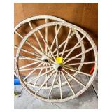 Painted Wagon Wheels