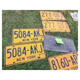 Vintage NY License Plates