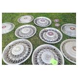 Variety of Hub Caps - Cadillac and Emblems