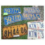 Vintage NY License Plates