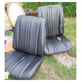 (2) Seats 1937 Buick Leather Bucket