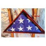 Veteran Military Flag in Case