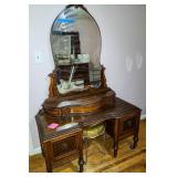 Antique Vanity and Chair