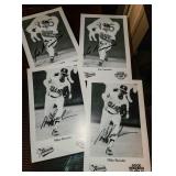 (4) Buffalo Bisons - Signed Vintage Promo Photos