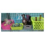 Colored Glass & More Box Lot