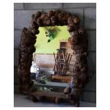 MCM Knobby Wood Mirror-Burl wood?