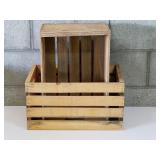 2 Wooden Crates