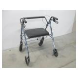 23"x 24"x 35" Go-Lite Collapsible Wheeled Walker