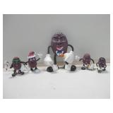 California Raisins Plastic Toys Tallest 5.5"