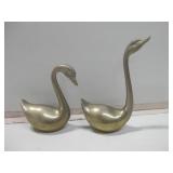 Pair Brass Geese Tallest 8.5" Pair Brass Geese Tallest 8.5"