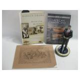 7" Tall Numbered Obama Statue DVD & Books