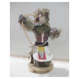 12" Vintage Wood Signed Kachina W/Broken Bow 12" Vintage Wood Signed Kachina W/Broken Bow