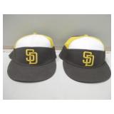 Two Like New San Diego Padres Baseball Caps Two Like New San Diego Padres Baseball Caps