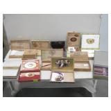 Twelve Assorted Cigar Boxes Mostly Wood Twelve Assorted Cigar Boxes Mostly Wood