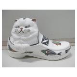 6.5"x 4" Signed Acoma Pottery Cat In Shoe 6.5"x 4" Signed Acoma Pottery Cat In Shoe