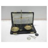 8"x 5"x 1" Velvet Case With Brass Scales 8"x 5"x 1" Velvet Case With Brass Scales