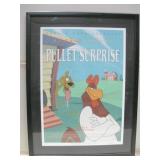 24.5"x 32.5" Framed Foghorn Leghorn Signed Print 24.5"x 32.5" Framed Foghorn Leghorn Signed Print