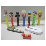 Assorted Vintage Pez Dispensers Toys & Whistle Assorted Vintage Pez Dispensers Toys & Whistle