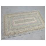 36" x 58" Woven Floor Rug Needs Cleaned