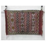 25"x 38" Woven Floor Rug Some Wear To Edges