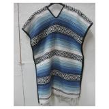 Southwest Blanket Style Cloth Poncho Size Unknown