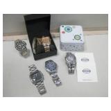 Five Assorted Wrist Watches Untested Five Assorted Wrist Watches Untested