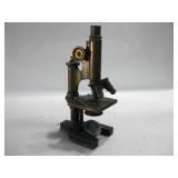 12" Tall Vintage Bausch & Lomb Brass Microscope