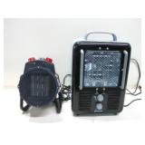 Two Portable Electric Heaters Powers Up Two Portable Electric Heaters Powers Up