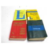 Four Foreign Language Pocket Dictionaries